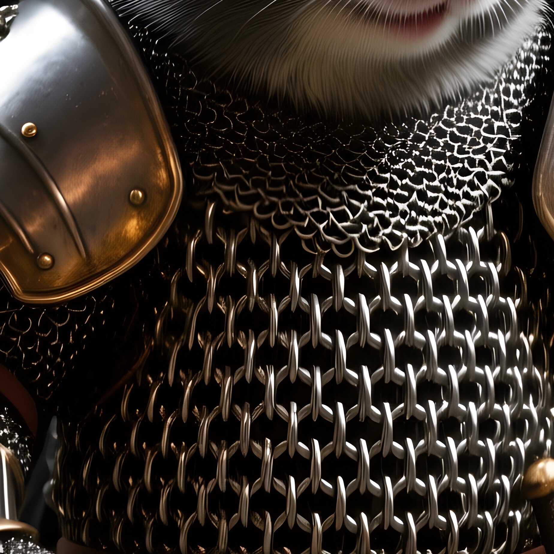 Chainmail Mouse Medieval Armor - Full Resolution Quality Preview