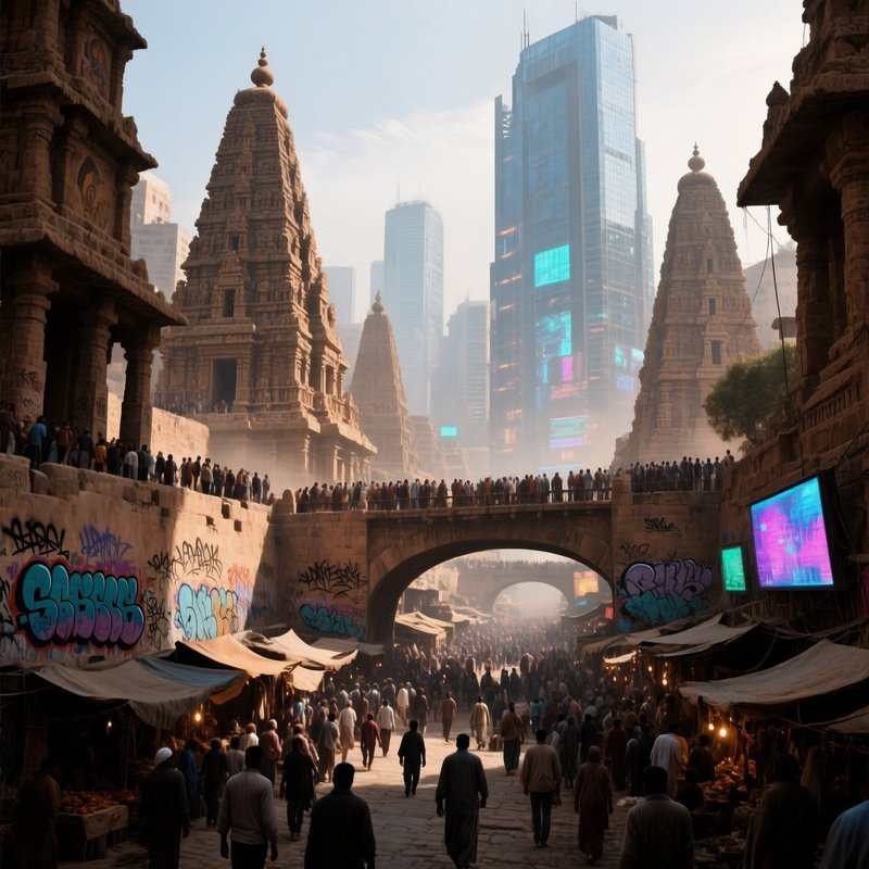 Chaos Menschenmengen Geschichte Architektur 4