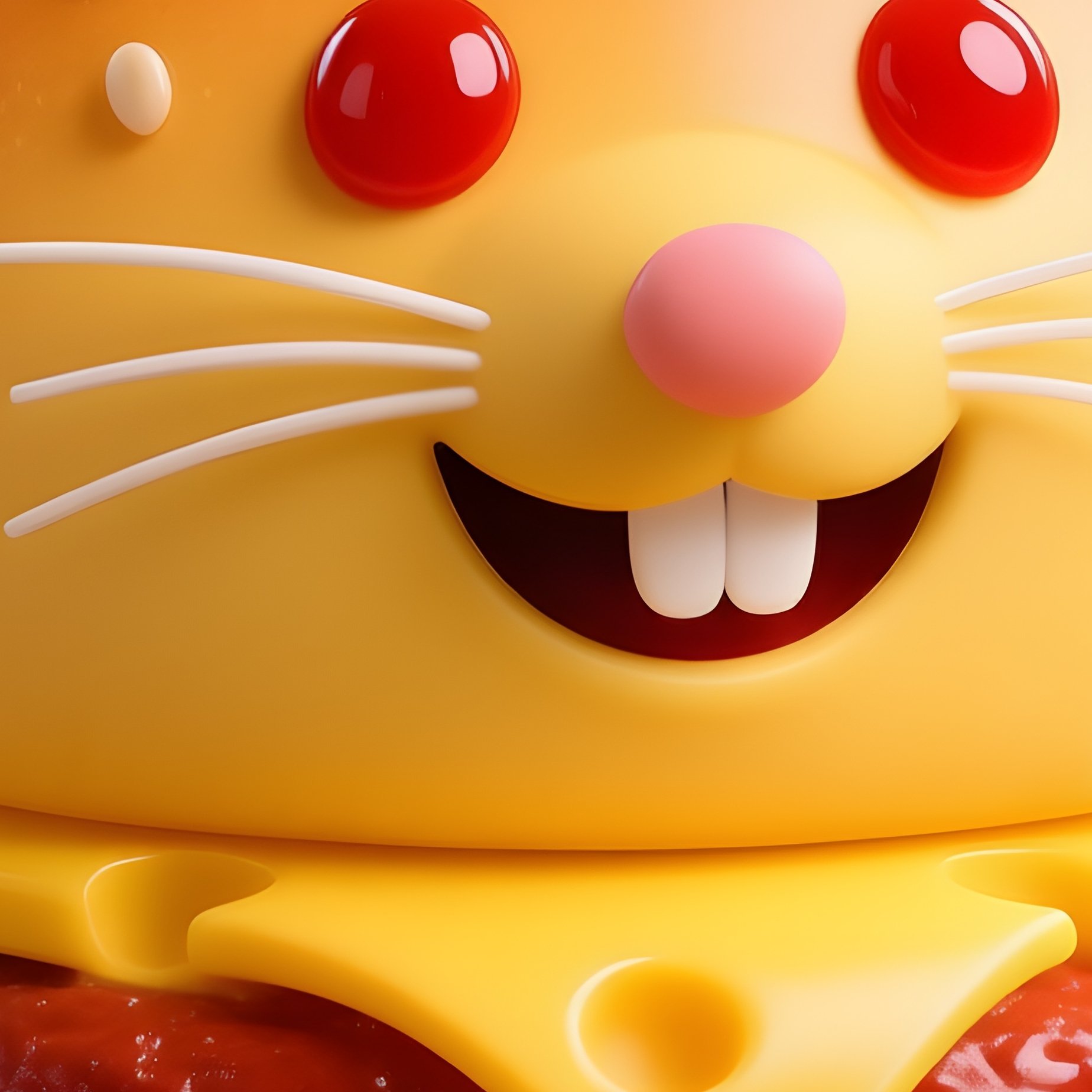 Cheeseburger Mouse Plastic Burger Shaped Mouse - Full Resolution Quality Preview