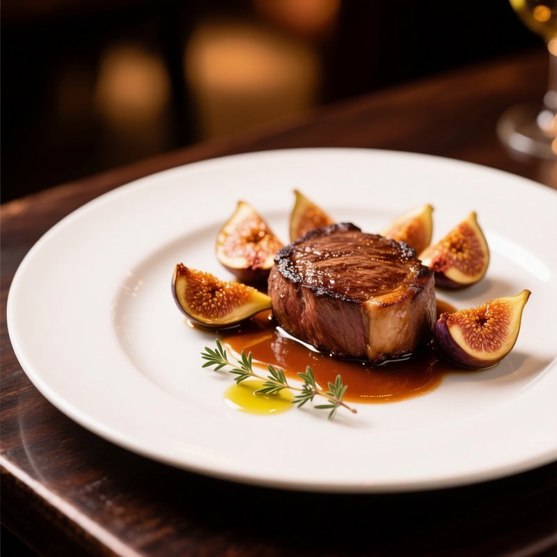 Chef S Special Filet Beef Mavrodaphne Reduction Caramelized Figs