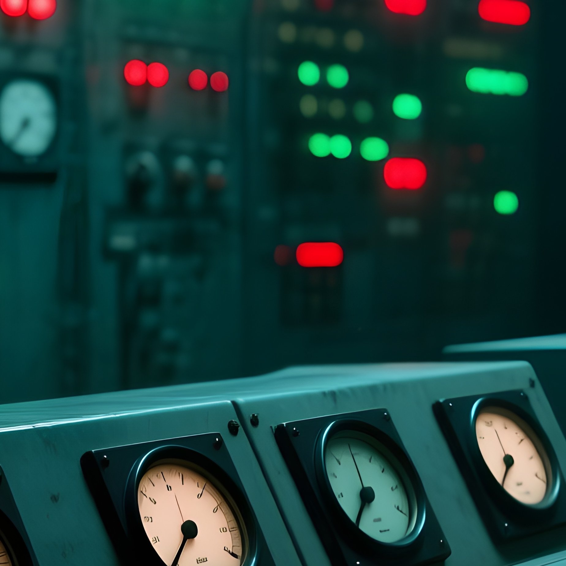 Chernobyl Style Nuclear Control Room - Full Resolution Quality Preview