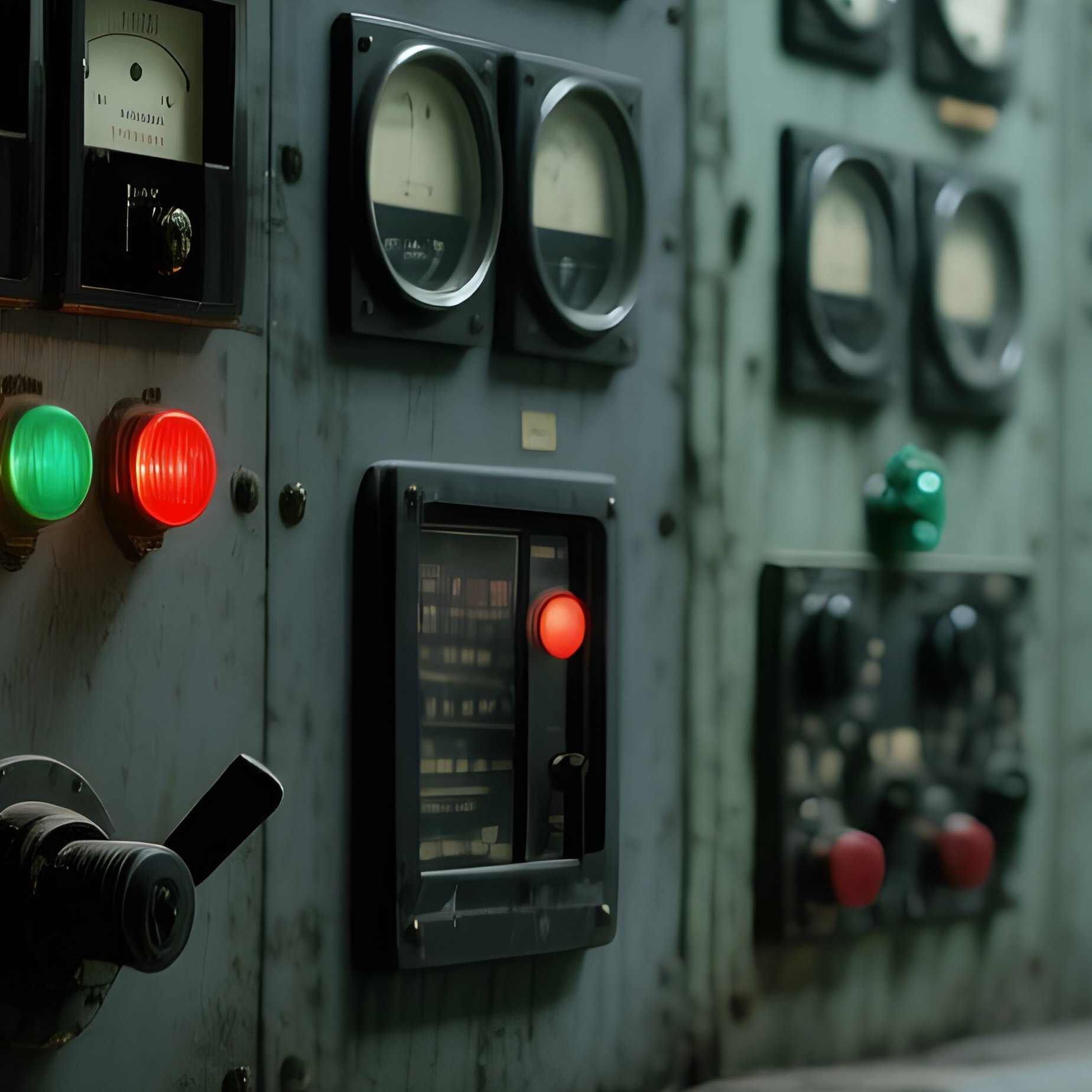 Chernobyl Style Nuclear Control Room - Full Resolution Quality Preview