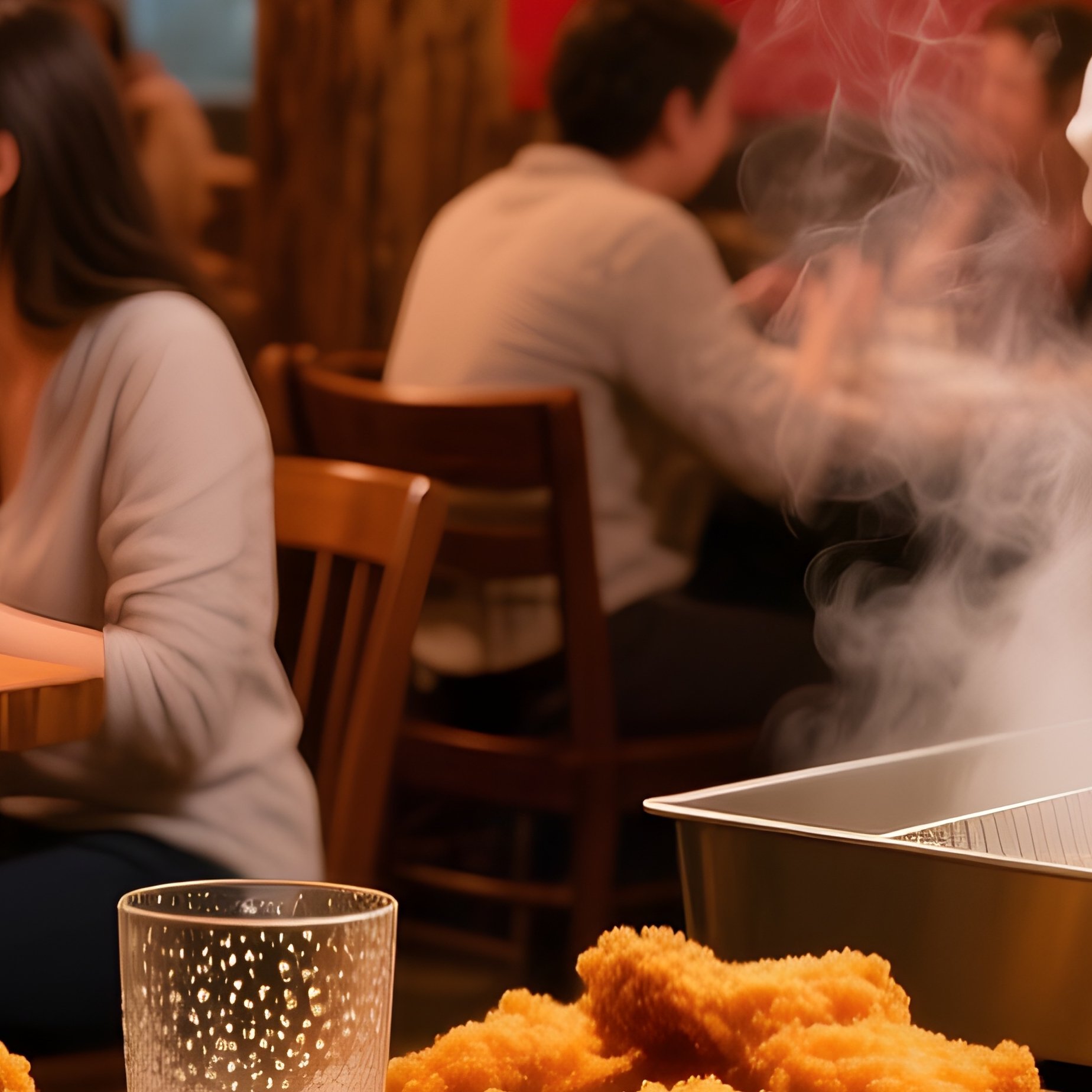 Chicken And Fried Dishes Restaurant Scene - Full Resolution Quality Preview