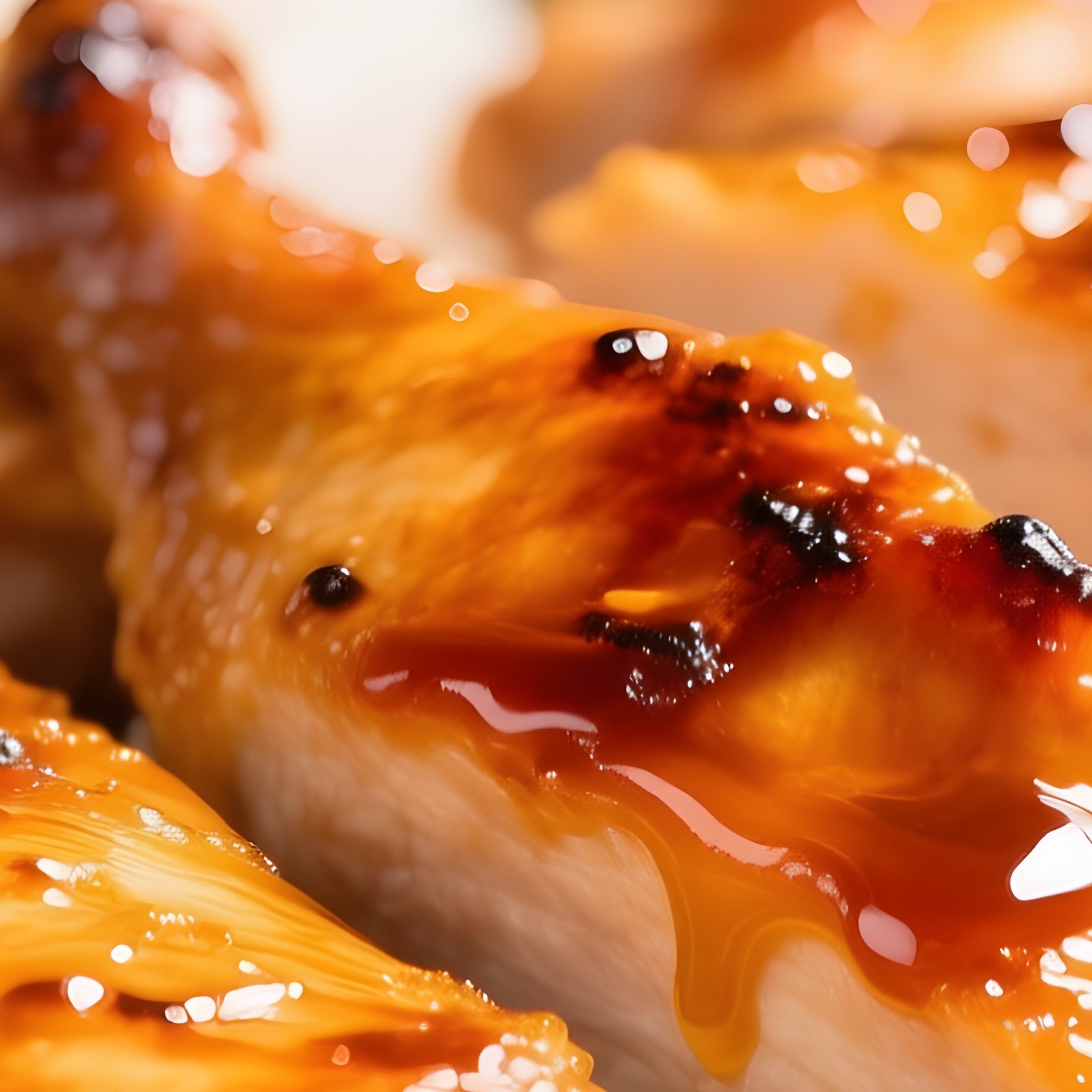 Chicken Teriyaki Grilled Chicken Glazed In Soy Sauce Mirin Sugar And Sake - Full Resolution Quality Preview