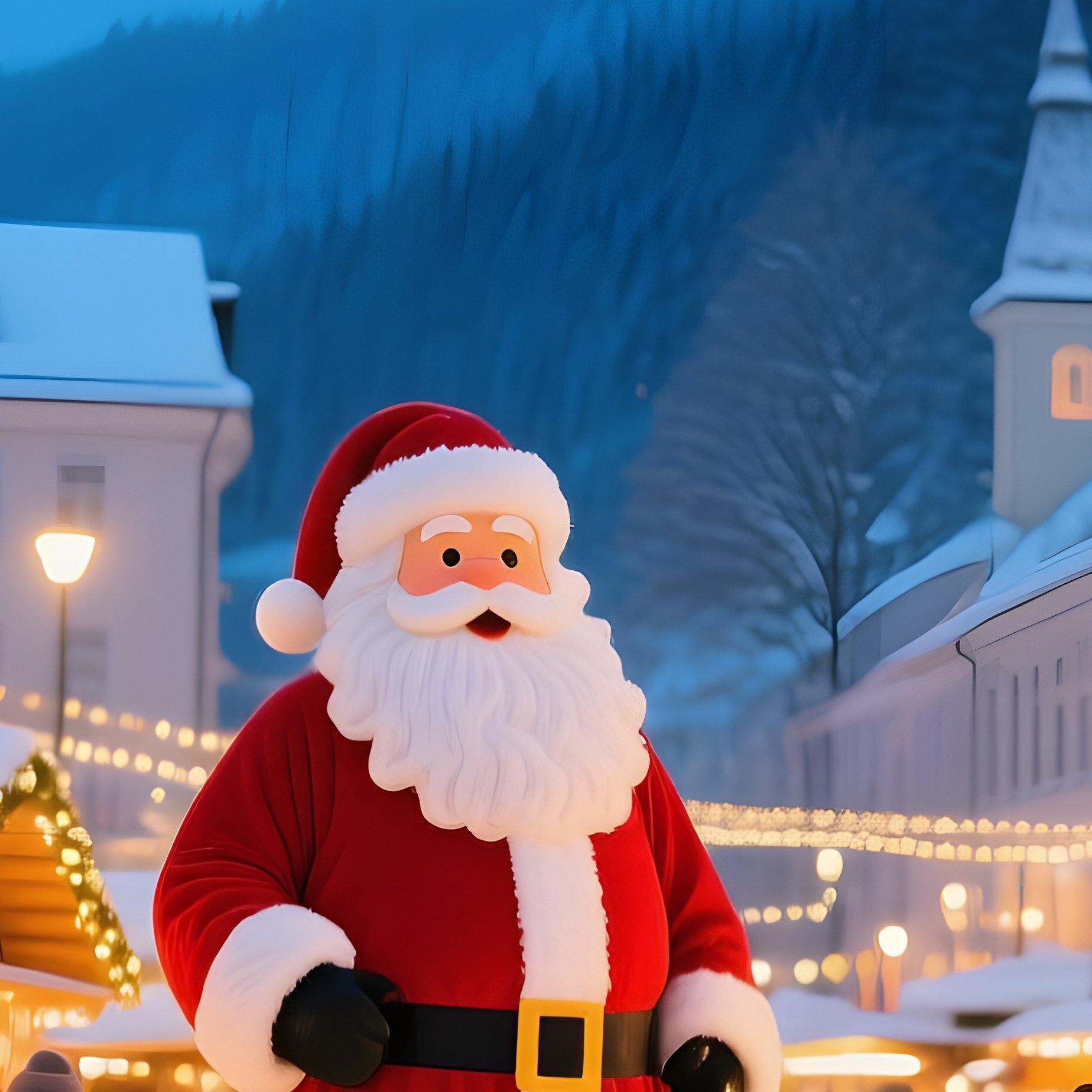 Christmas Market Scene At Night Christmas Market - Full Resolution Quality Preview