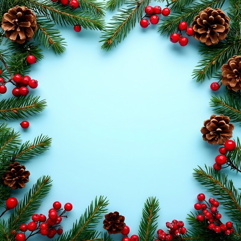 Christmas Themed Border Decoration Christmas Holiday