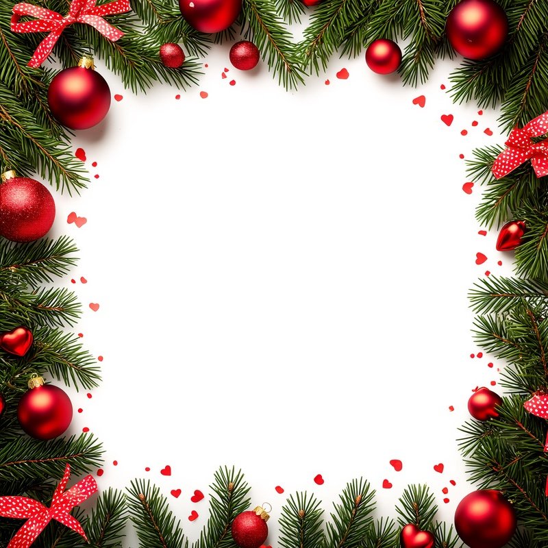 Christmas Themed Border Decoration Christmas Holiday