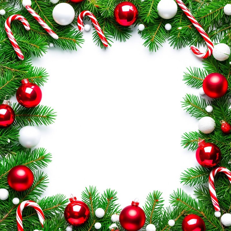Christmas Themed Border Decoration Christmas Holiday