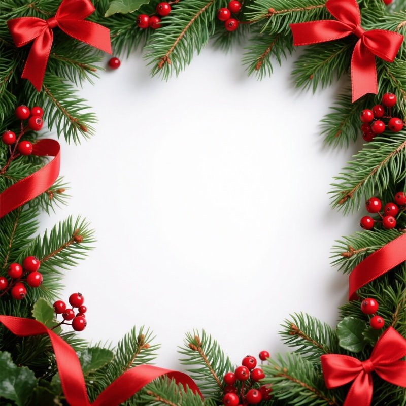 Christmas Themed Border Decoration Christmas Holiday