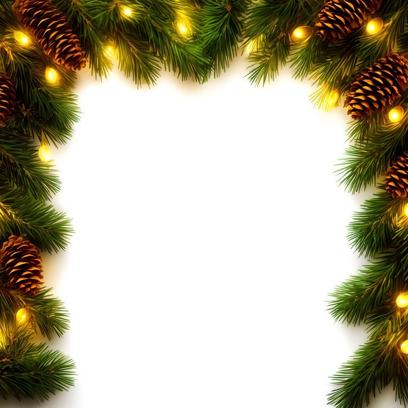 Christmas Themed Border Decoration Christmas Holiday