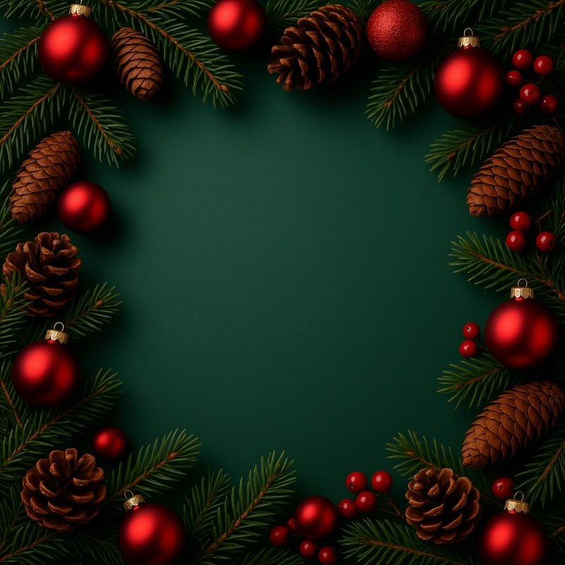 Christmas Themed Border Decoration Christmas Holiday