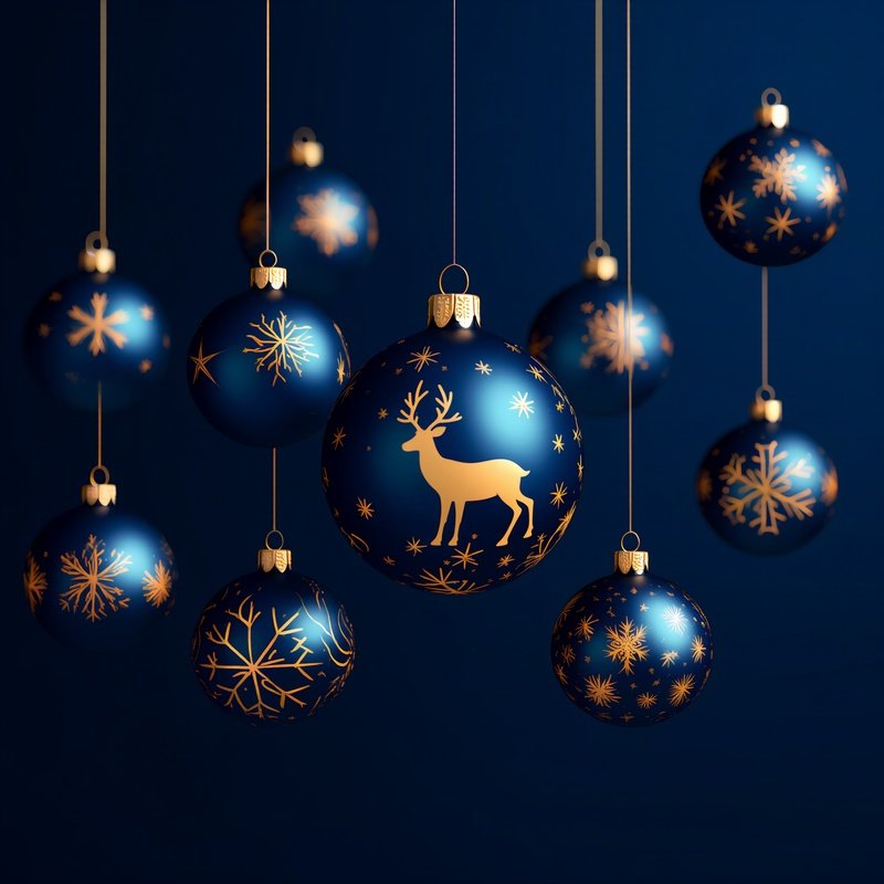 Christmas Themed Decorative Balls Christmas Holiday