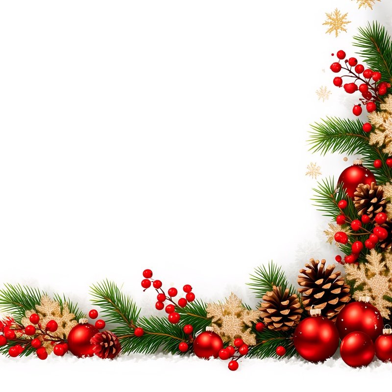 Christmas Themed Decorative Border Christmas Decorations