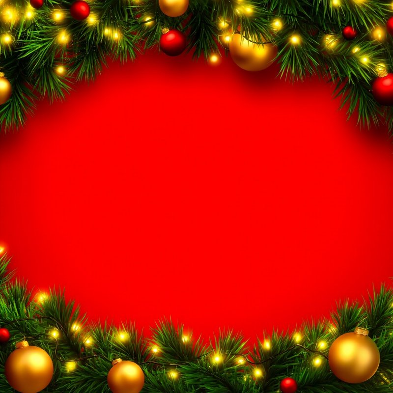 Christmas Themed Decorative Border Christmas Festival