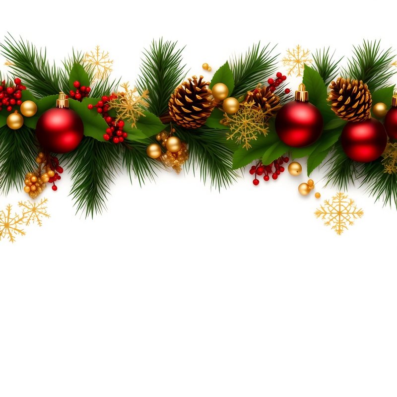 Christmas Themed Decorative Border Christmas Decorations