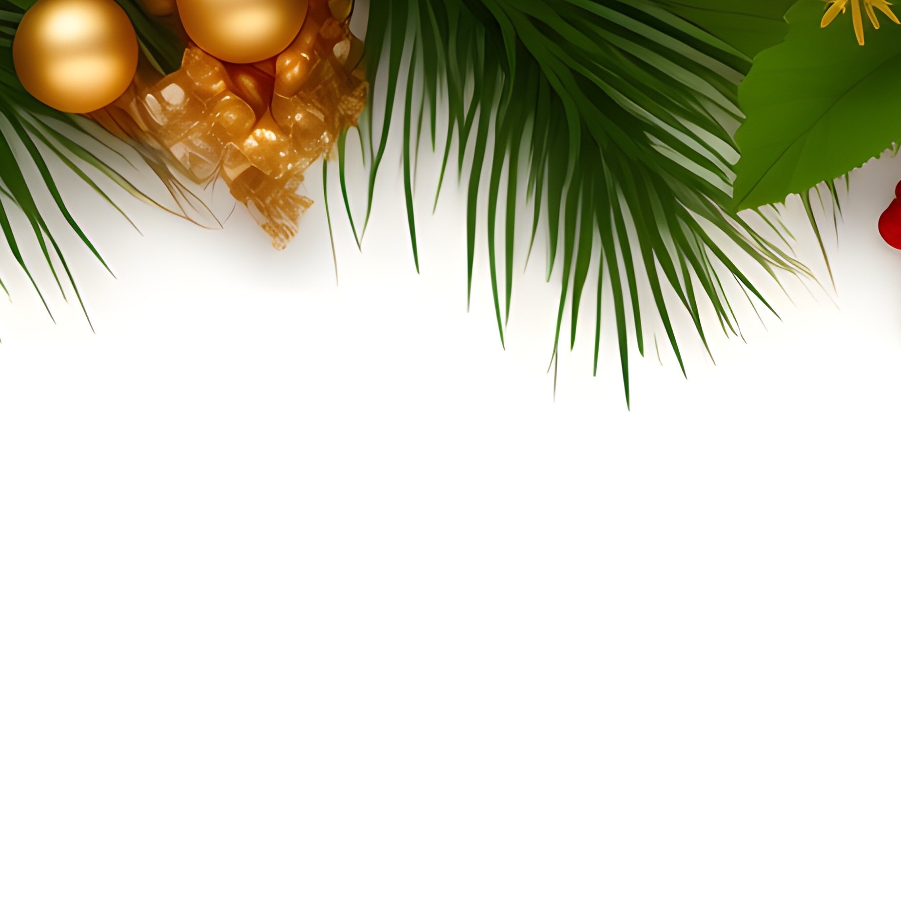Christmas Themed Decorative Border Christmas Decorations - Full Resolution Quality Preview