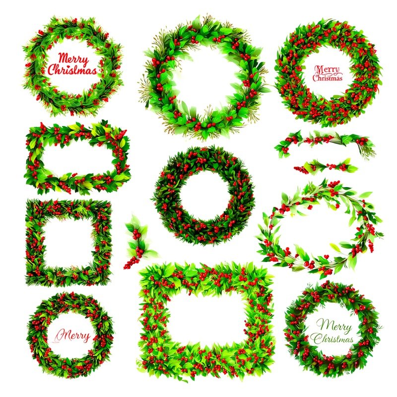 Christmas Themed Decorative Elements Christmas Decorations