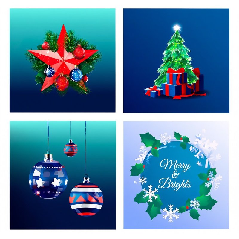 Christmas Themed Illustrations Christmas Festive