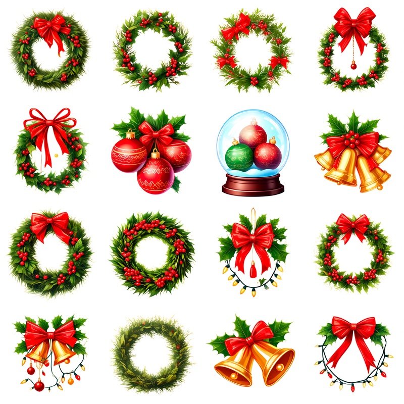 Christmas Themed Illustrations Christmas Holiday