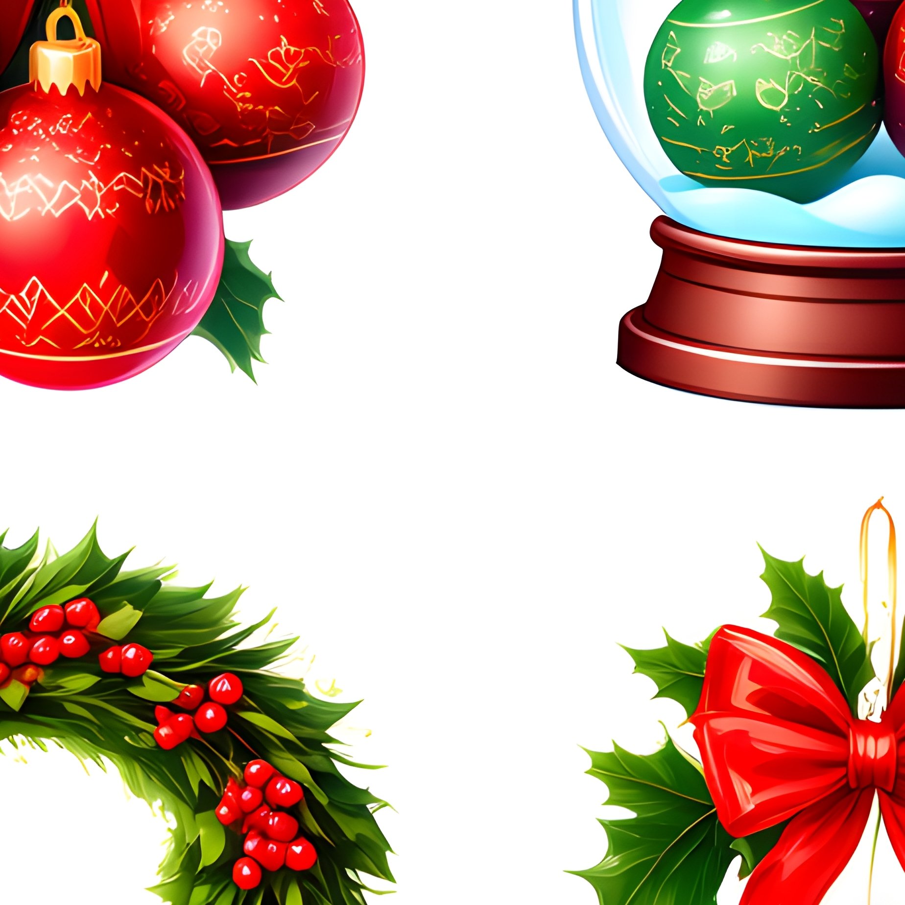 Christmas Themed Illustrations Christmas Holiday - Full Resolution Quality Preview