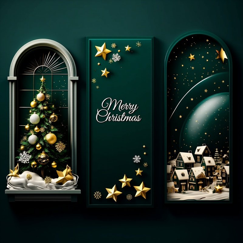 Christmas Themed Illustrations Christmas Holiday