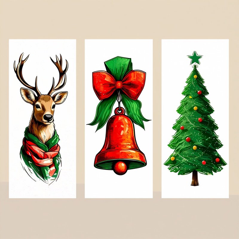 Christmas Themed Illustrations Christmas Holiday