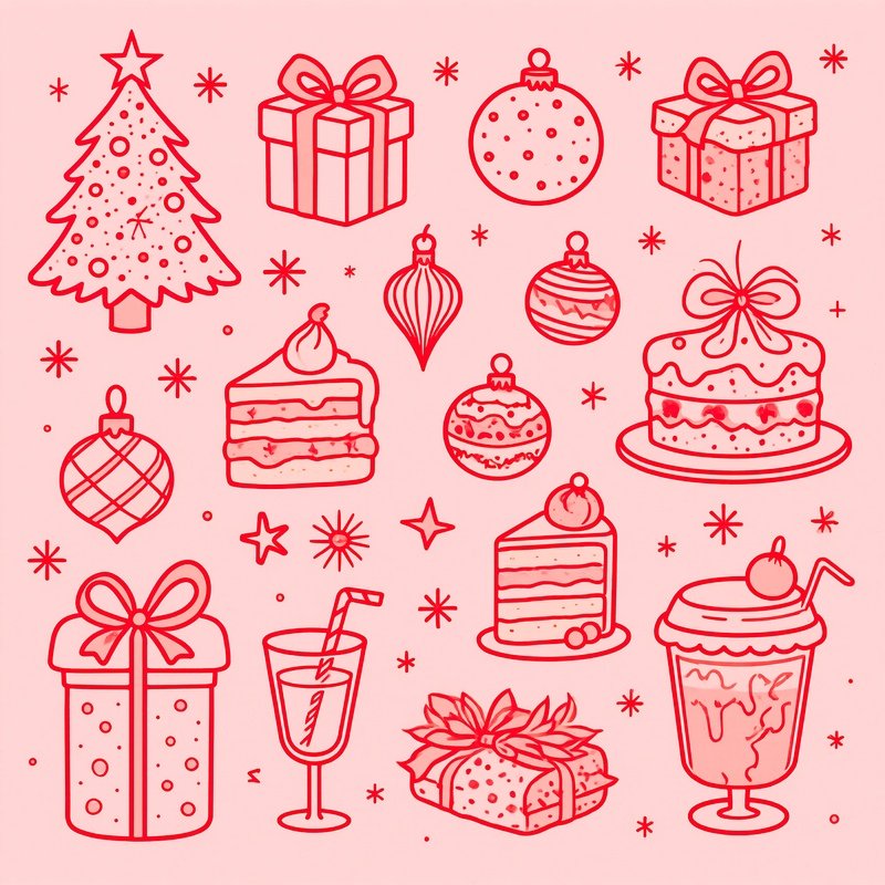 Christmas Themed Objects Christmas Festive