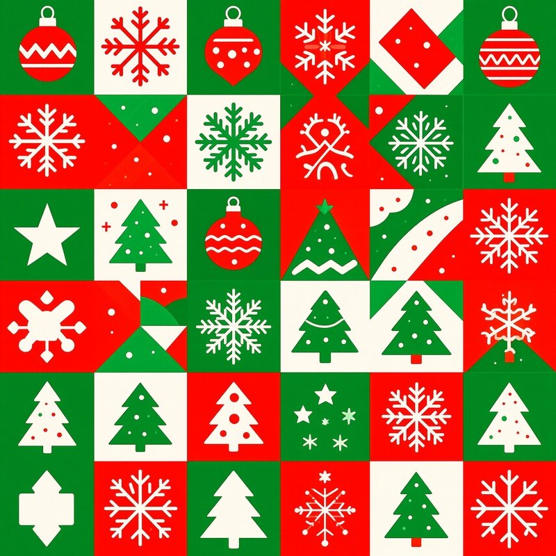 Christmas Themed Pattern Design Christmas Pattern