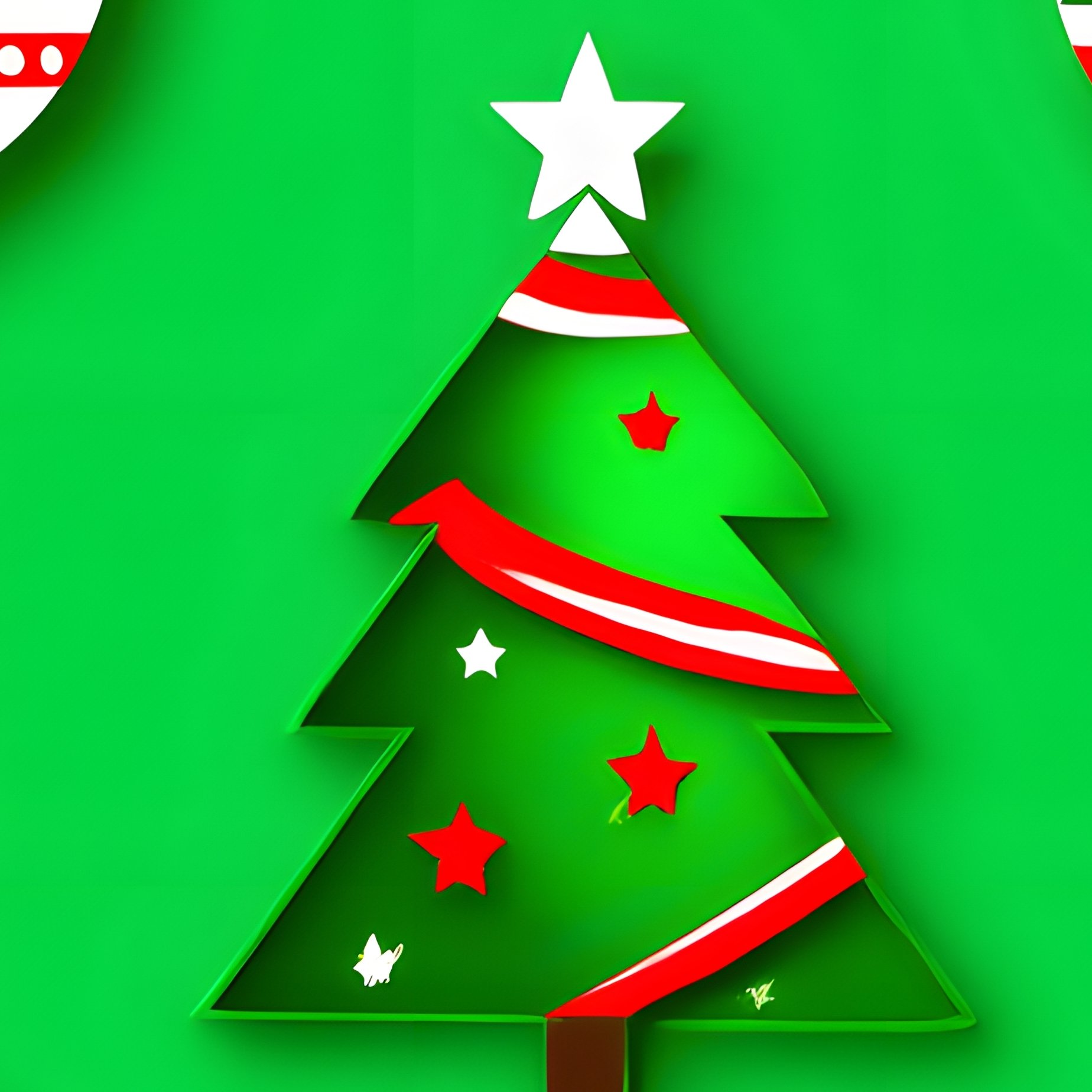 Christmas Themed Pattern Featuring Ornaments And Trees Christmas - Full Resolution Quality Preview