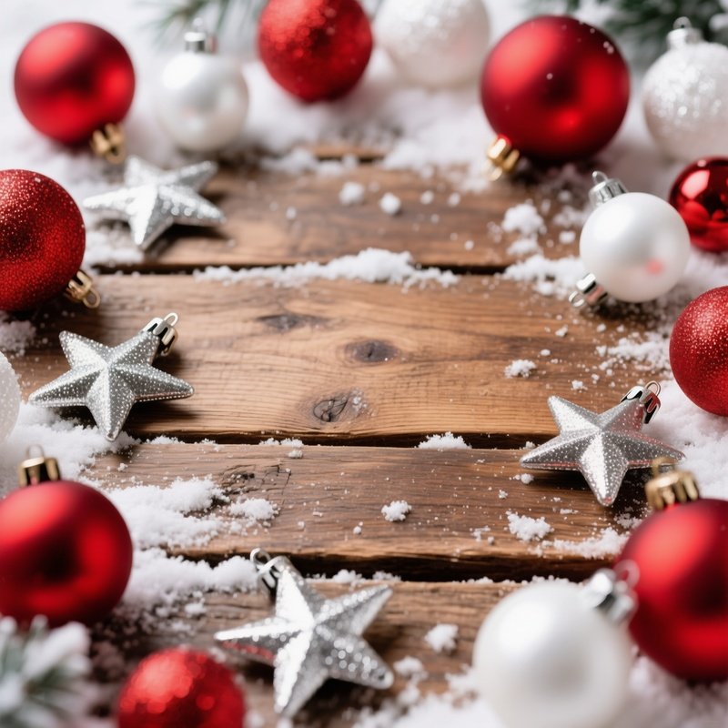 Christmas Themed Wooden Surface Decoration Christmas Decorations