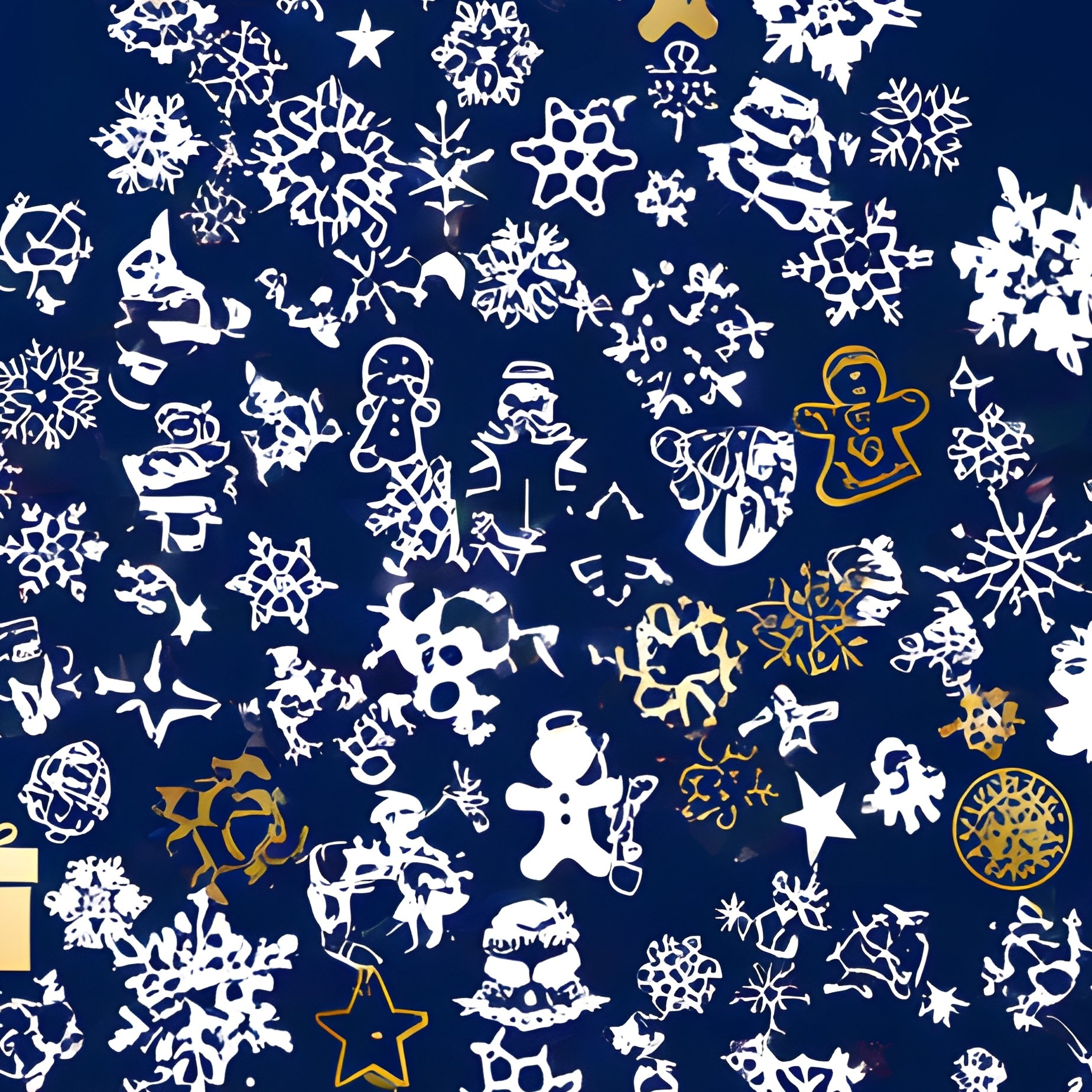 Christmas Tree Composed Of Various Holiday Symbols Christmas - Full Resolution Quality Preview