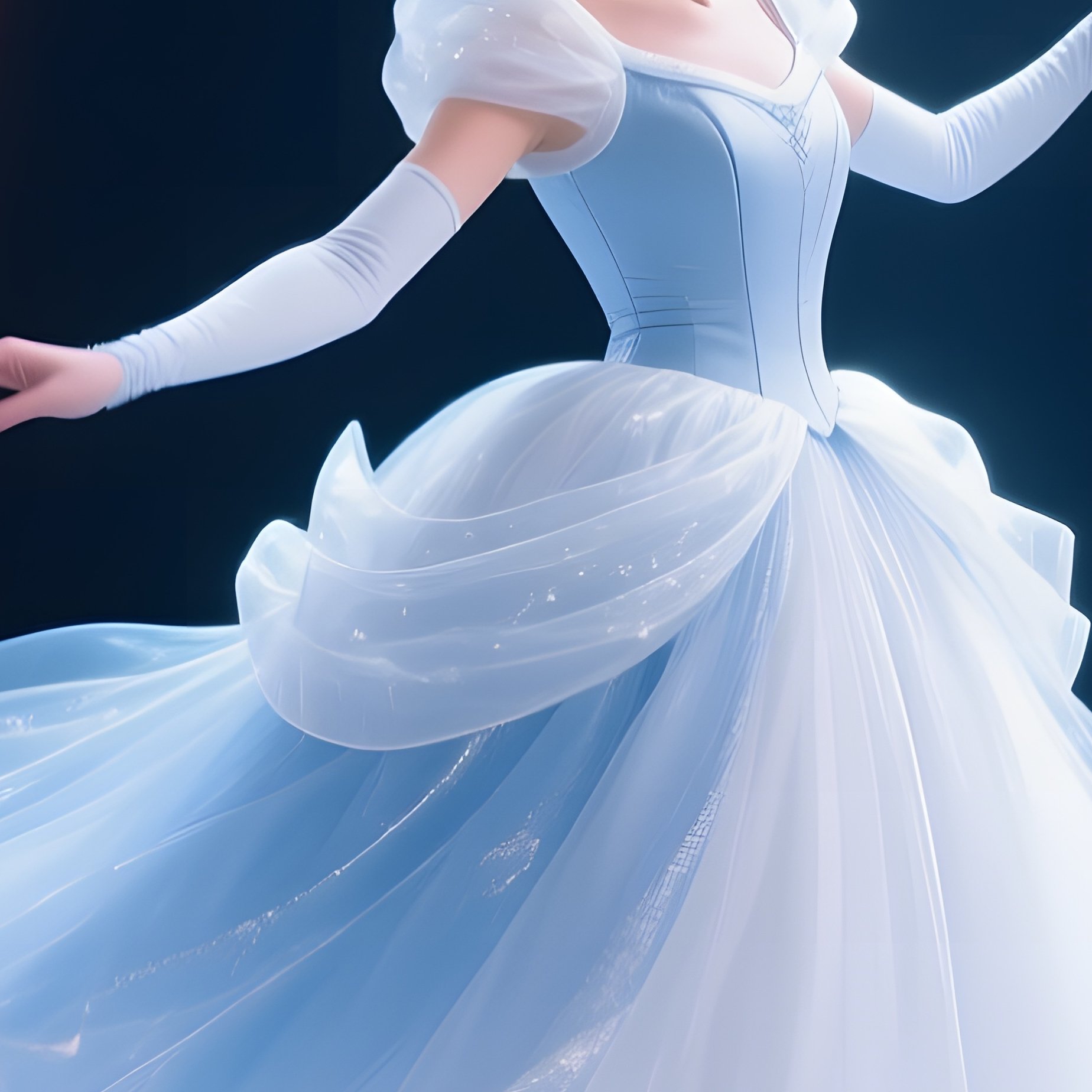 Cinderella Moonlit Garden Dancing - Full Resolution Quality Preview