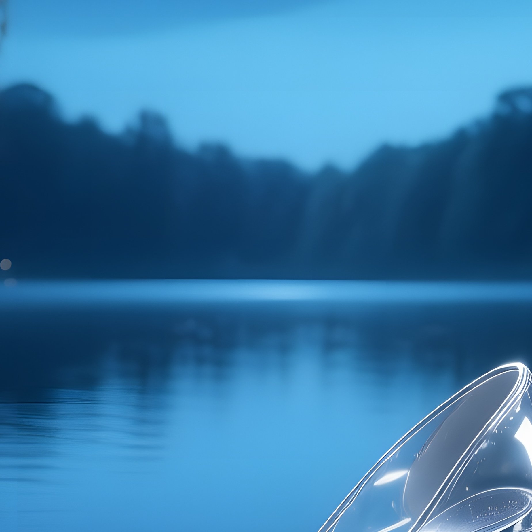 Cinderellas Glass Slipper On Moonlit Lake - Full Resolution Quality Preview