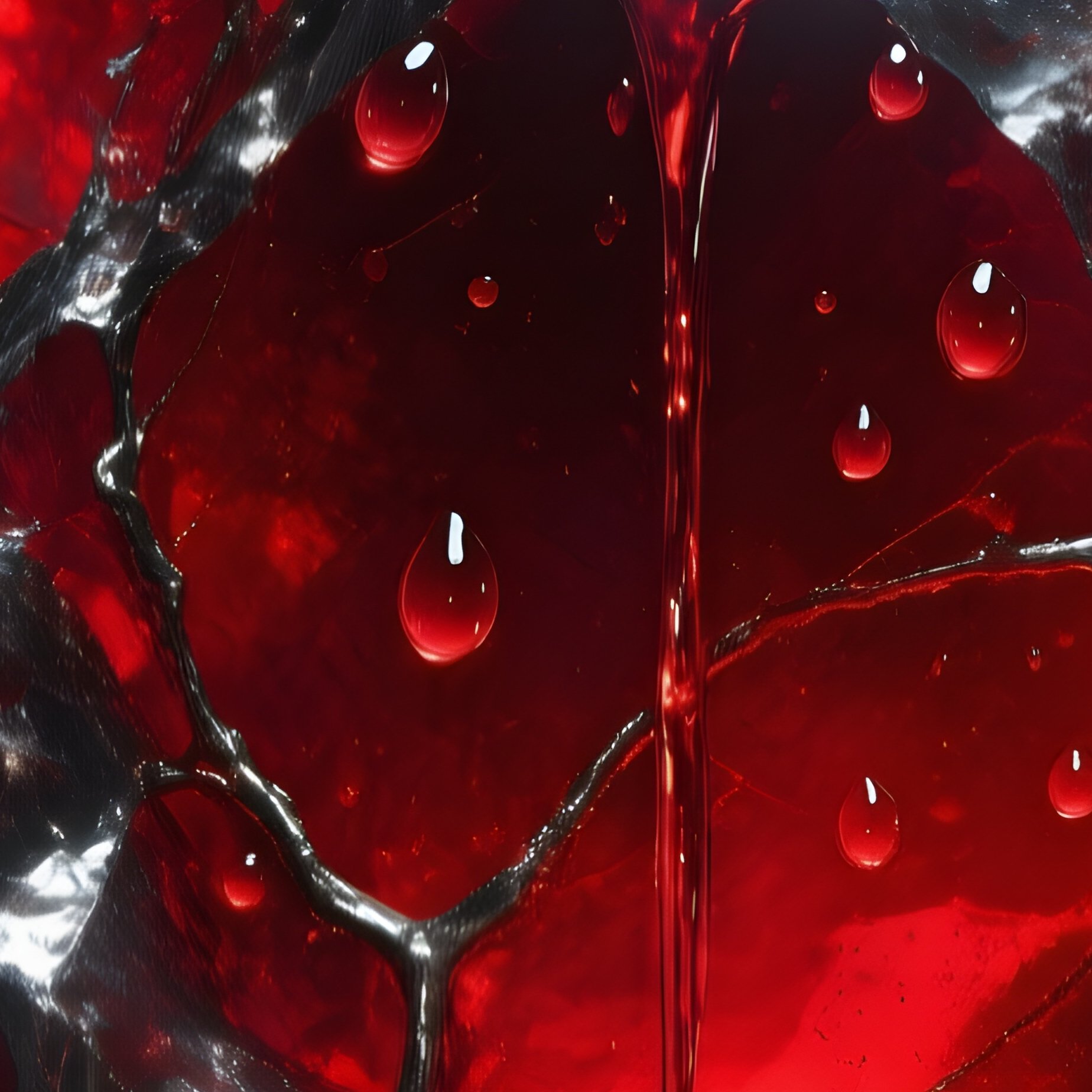 Cinnabar Rock With Mercury Droplets - Full Resolution Quality Preview