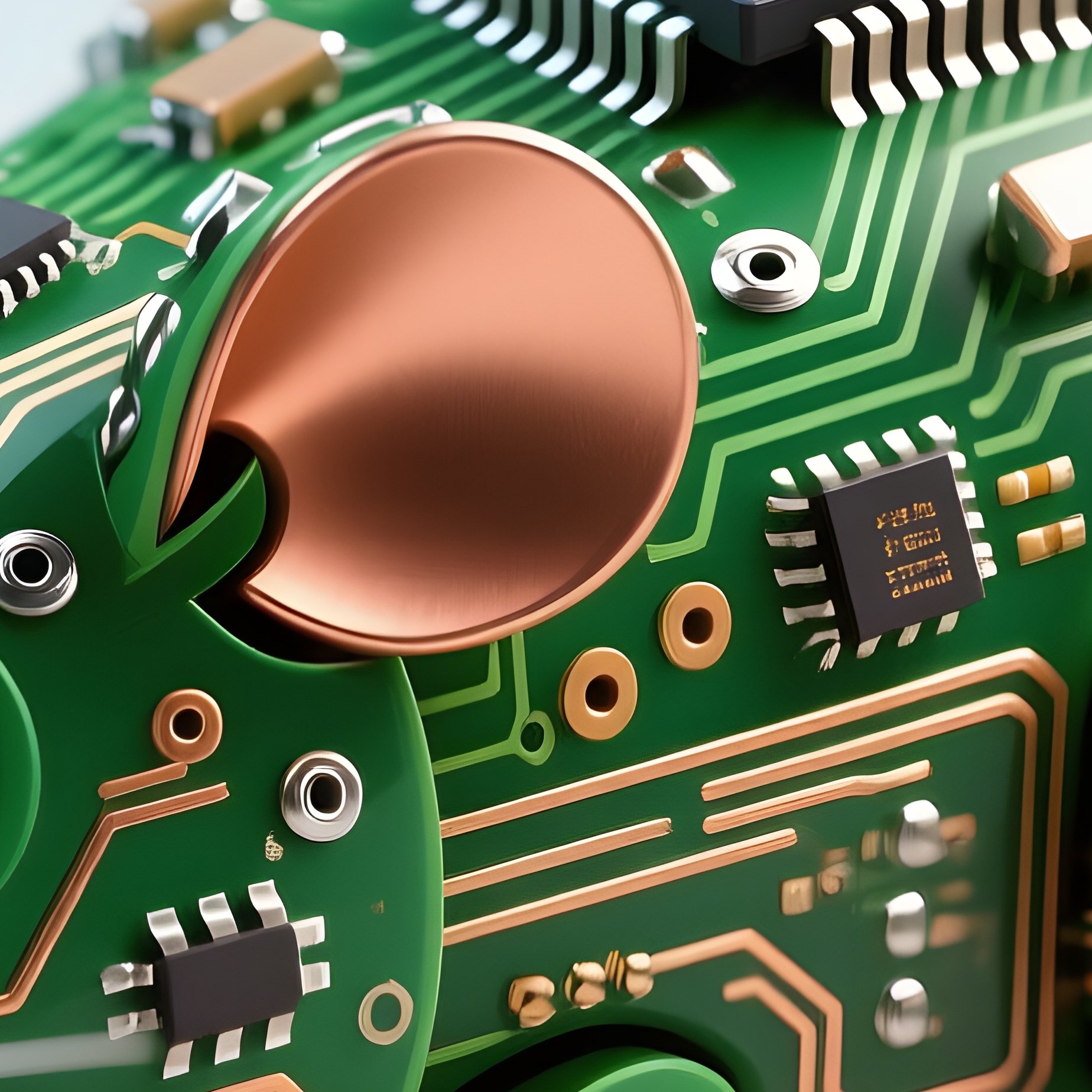 Circuit Board Mouse Exposed Pcb Soldered Chips - Full Resolution Quality Preview