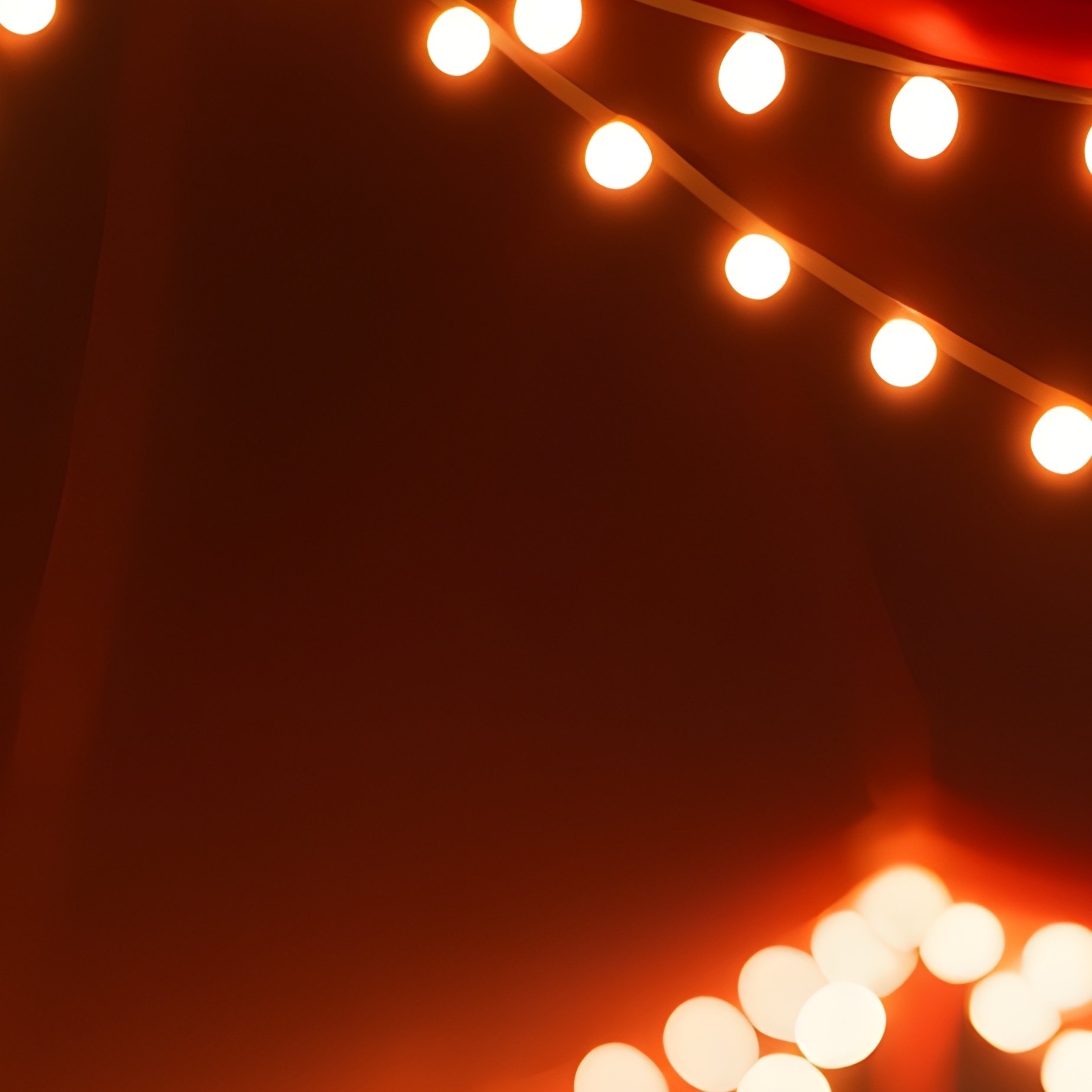 Circus Tent Interior String Lights Colorful Banners - Full Resolution Quality Preview