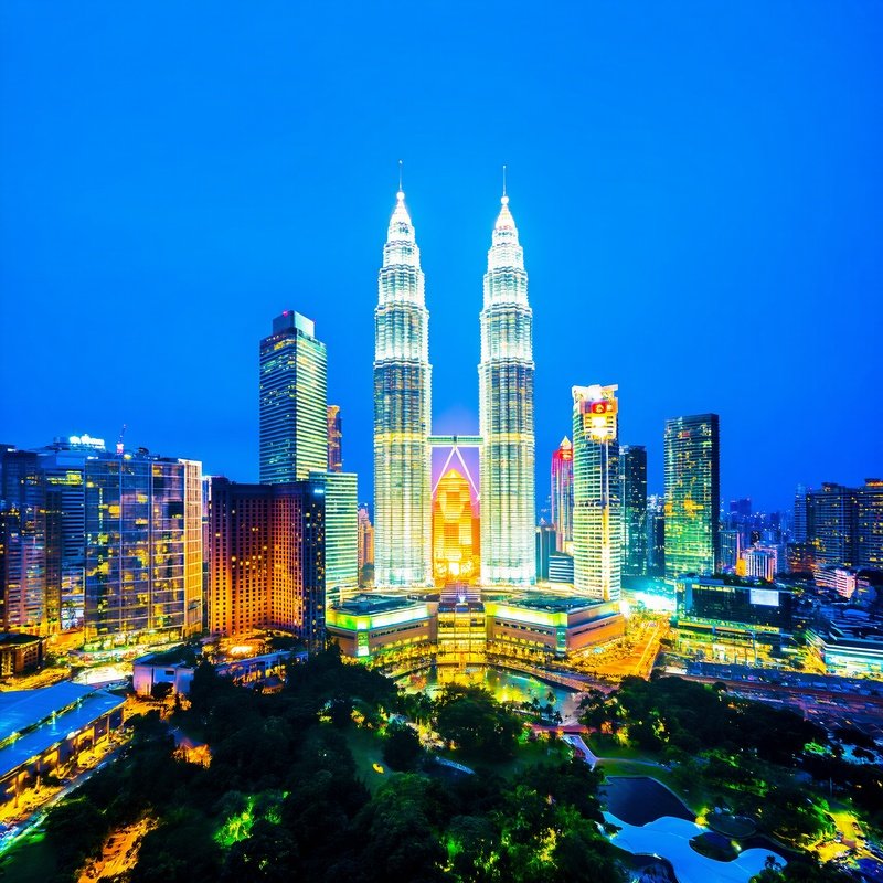 City Skyline At Dusk Cityscape Dusk