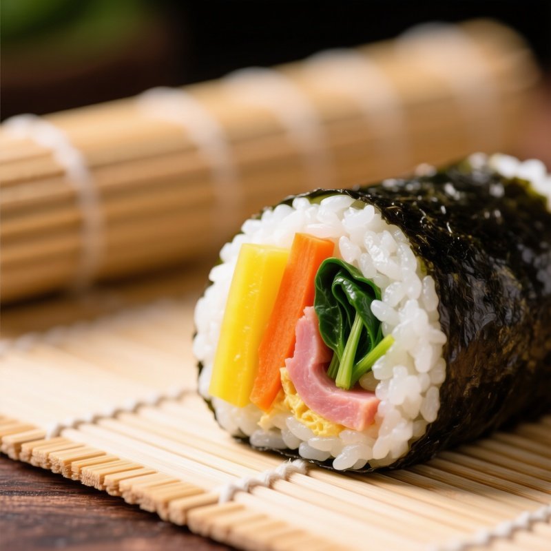 Classic Kimbap Cut Discs Cross Section