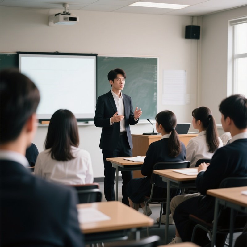 Classmates Giving Oral Presentation