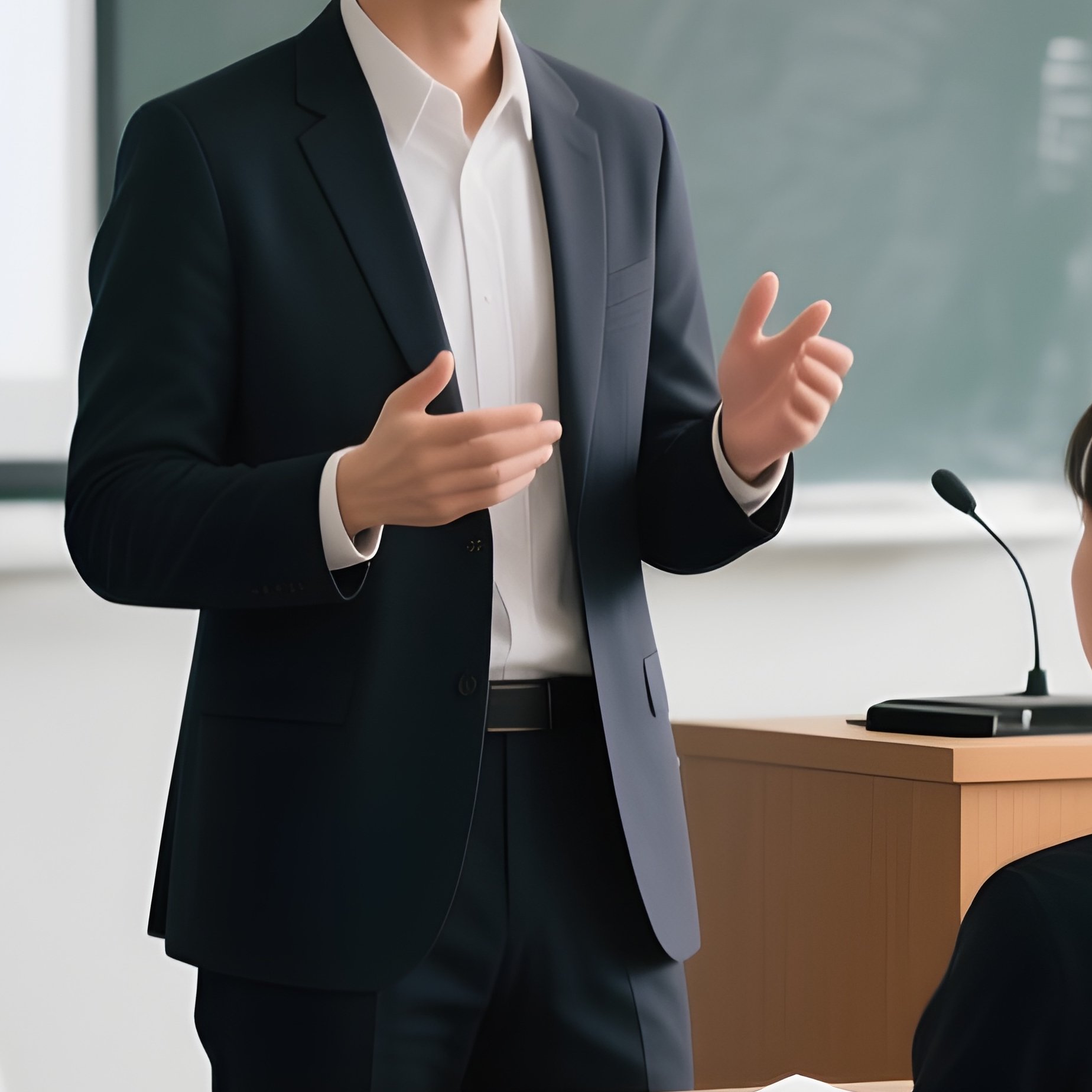 Classmates Giving Oral Presentation - Full Resolution Quality Preview