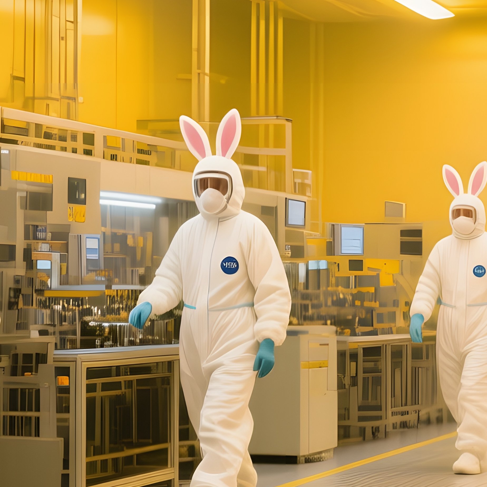 Clean Room Semiconductor Fab Wide Shot - Full Resolution Quality Preview