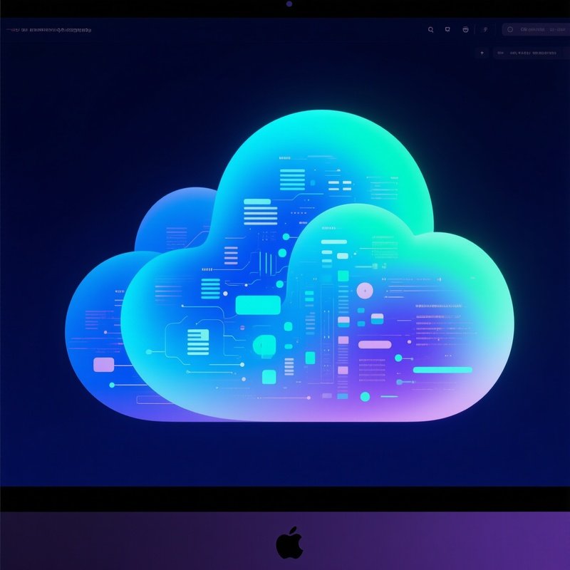 Cloud Data Visualization Digital Art Screen