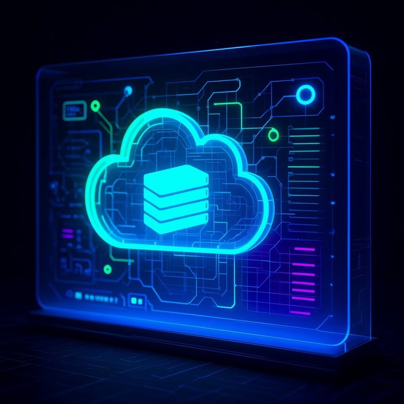 Cloud Storage Digital Screen Scenario