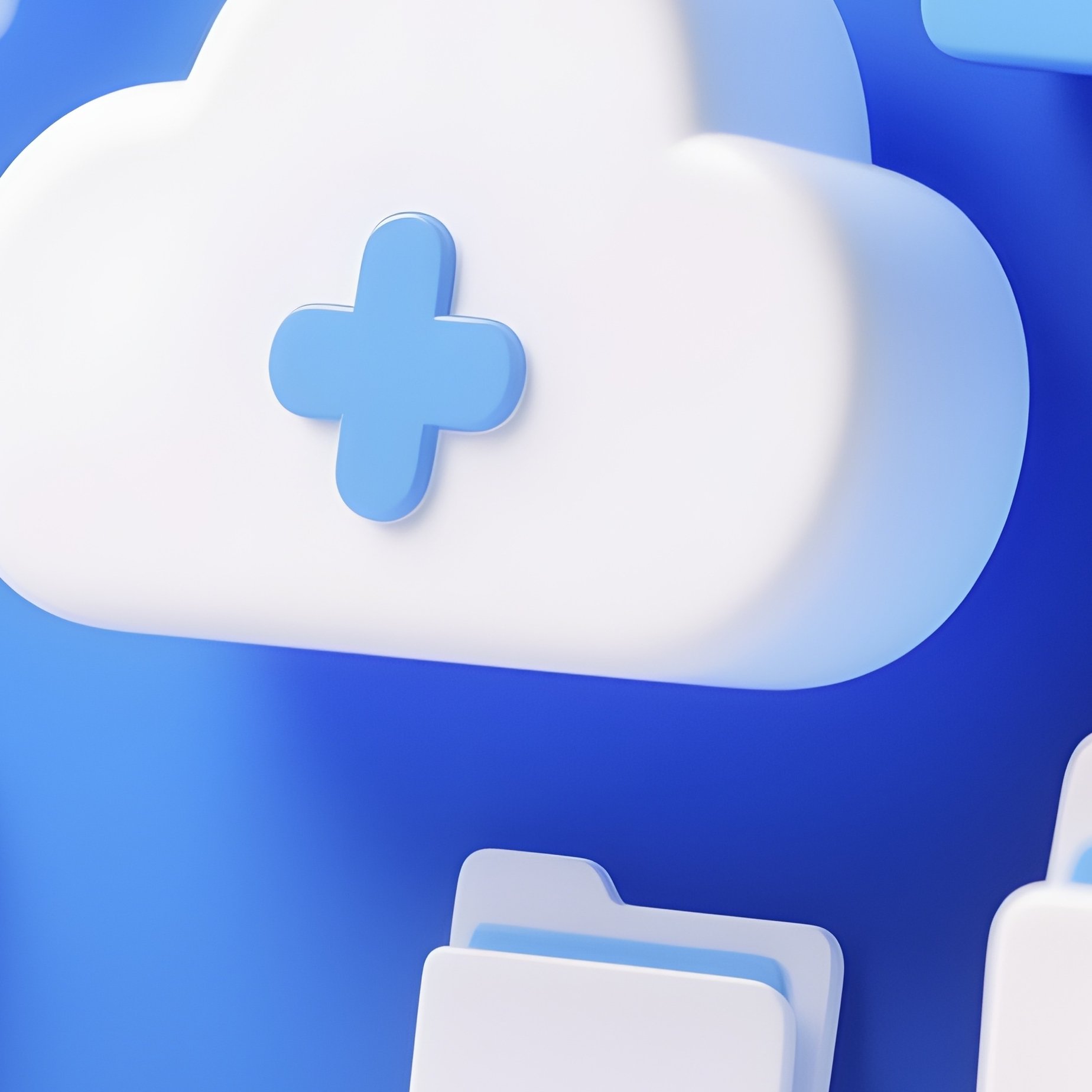 Cloud Storage Digital Screen View - Full Resolution Quality Preview