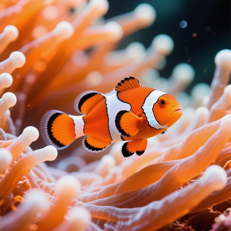Clownfish In Anemone