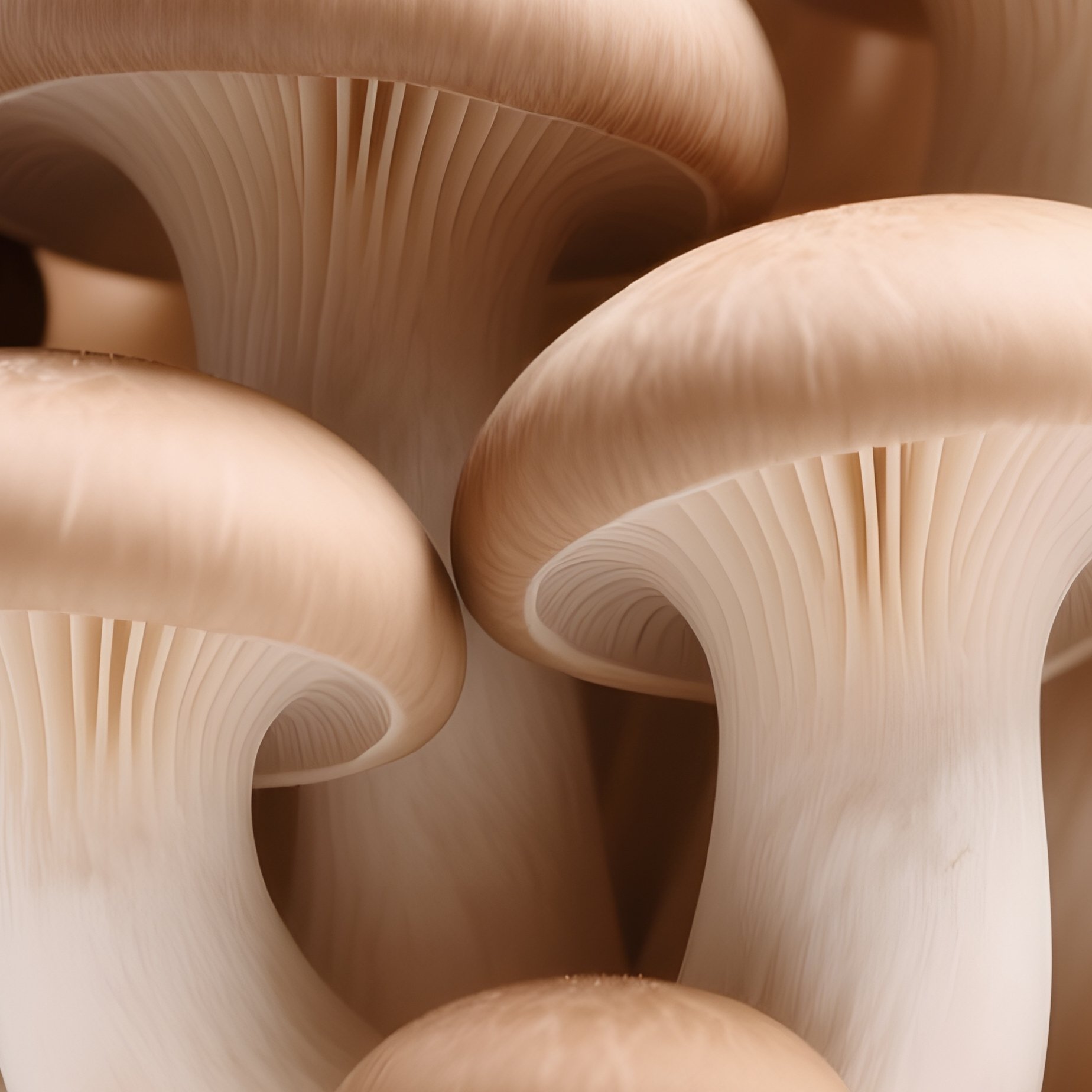 Cluster Of Oyster Mushrooms Oyster Mushrooms Fungi - Full Resolution Quality Preview