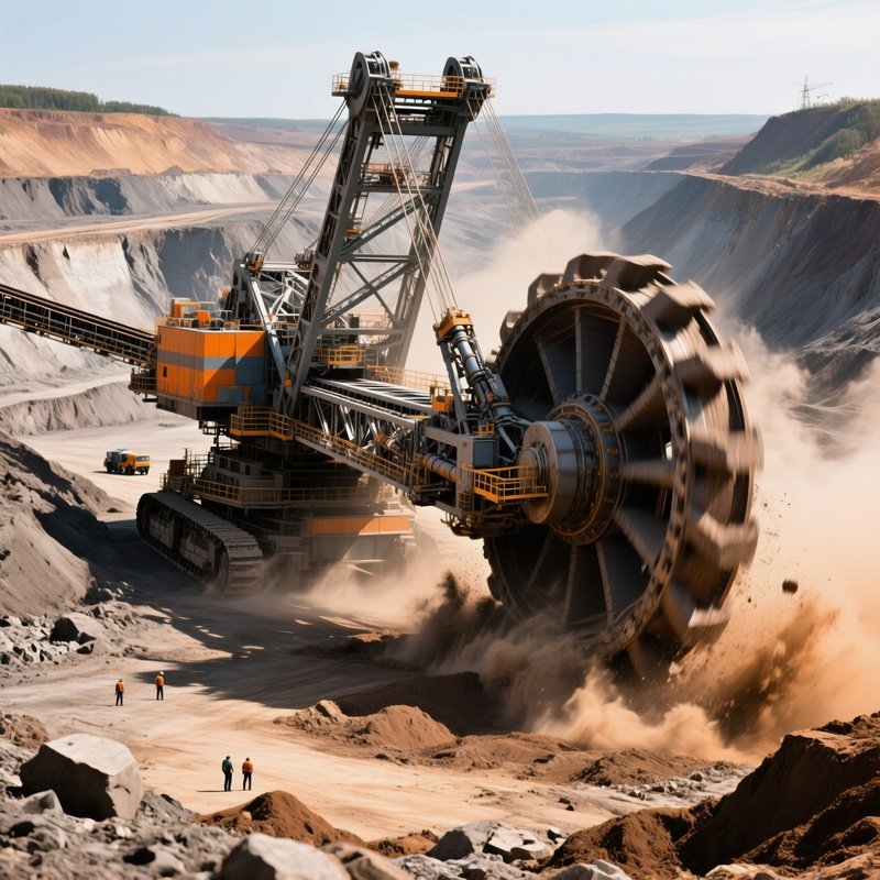 Coal Excavator Bagger 288 Style Bucket Wheel Excavator