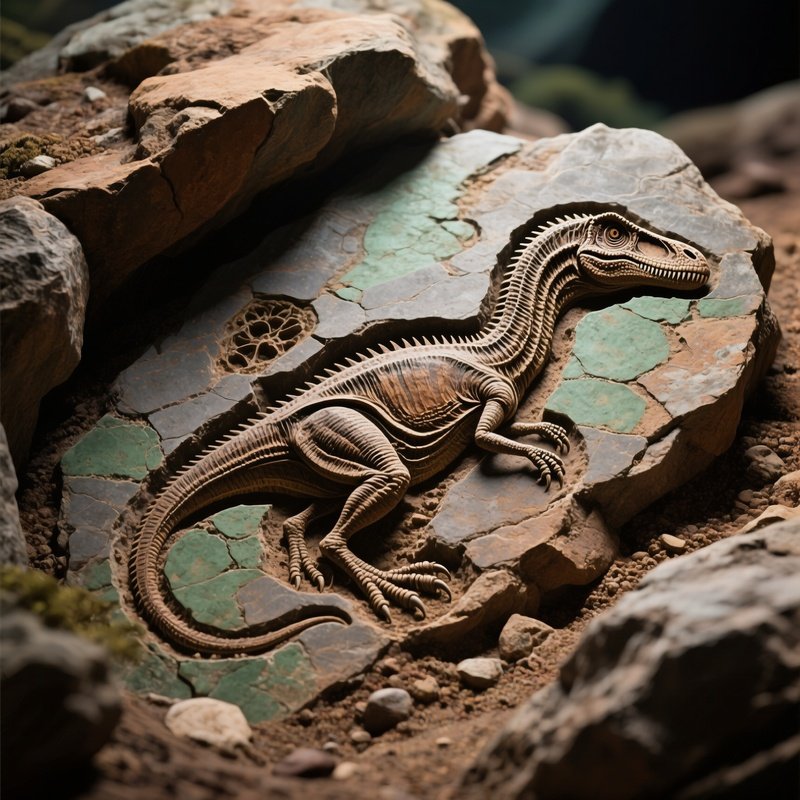Coelophysis_Dinosaur_Fossil_Scene