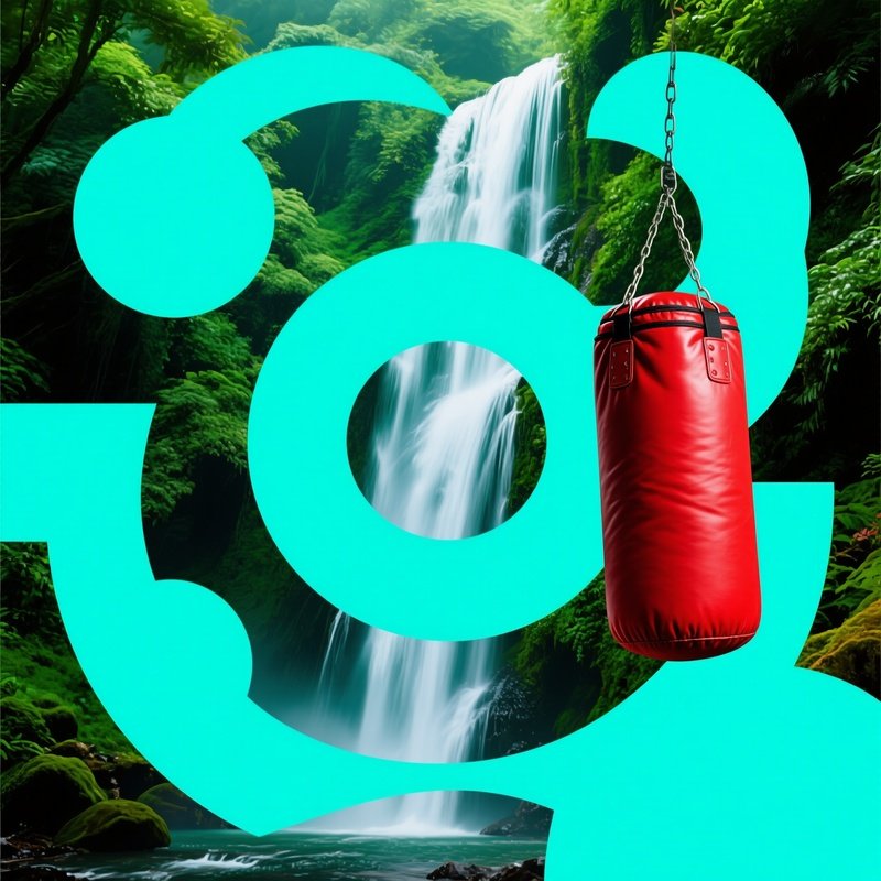 Collage Of Various Scenes And Objects Collage Waterfall