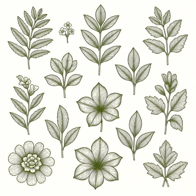 Collection Of Botanical Illustrations Botanical Illustration